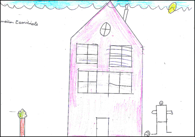Dessin d'enfant accueilli à la Maison familiale
