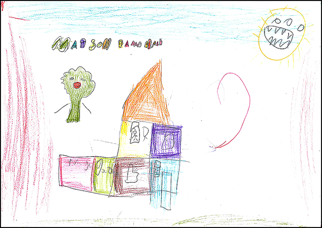 Dessin d'enfant accueilli à la Maison familiale