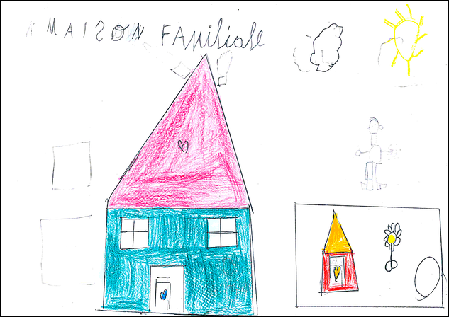 Dessin d'enfant accueilli à la Maison familiale