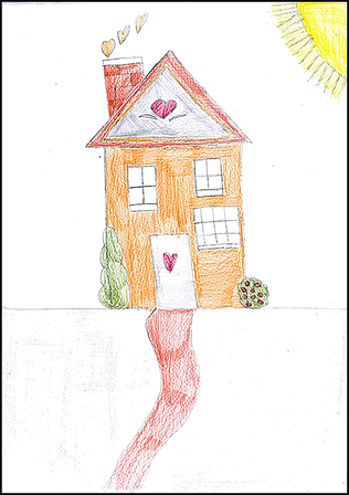 Dessin d'enfant accueilli à la Maison familiale