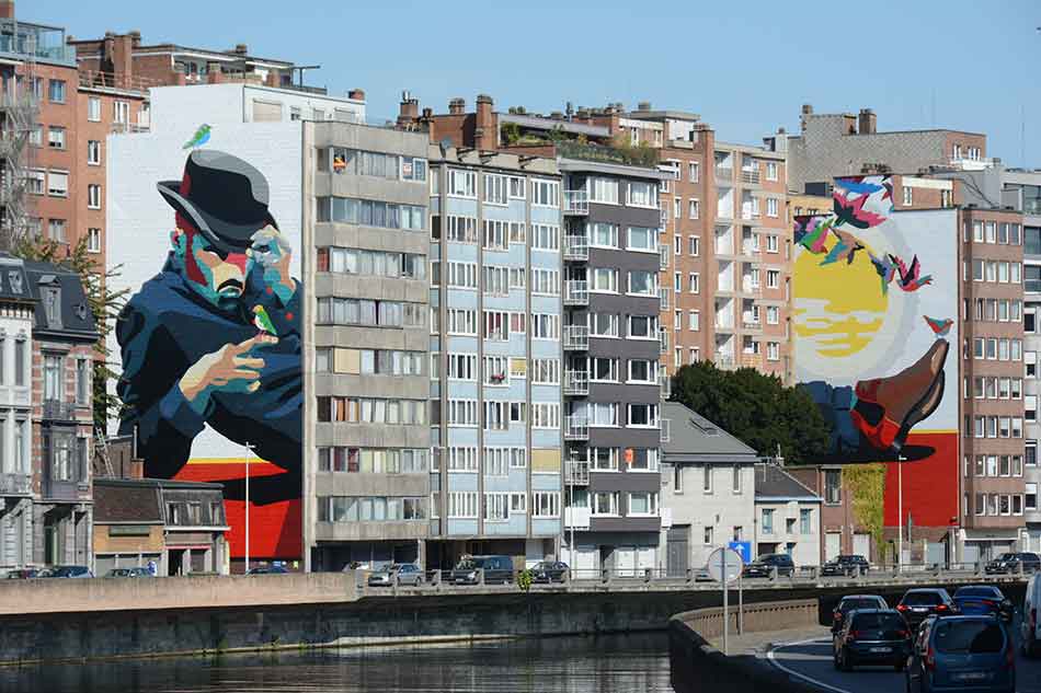 Paliss'art : L'Homme de la Meuse © Ville de Liège - Urbanisme - JP Ers
