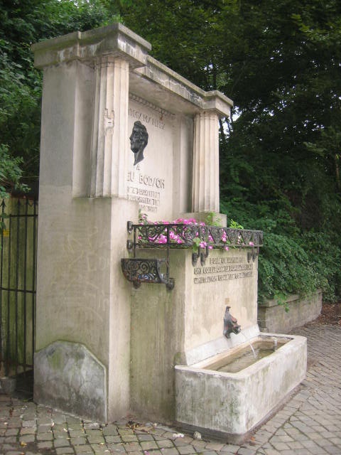 Fontaine commémorative Mathieu Bodson: avant - ©Ville de Liège