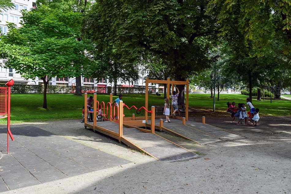 Plaine de jeux: Parc d'Avvroy - © Ville de Liège (Communication) - J THONON