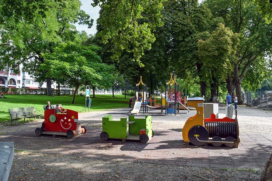 Plaine de jeux: Parc d'Avroy - © Ville de Liège (Communication) - J THONON