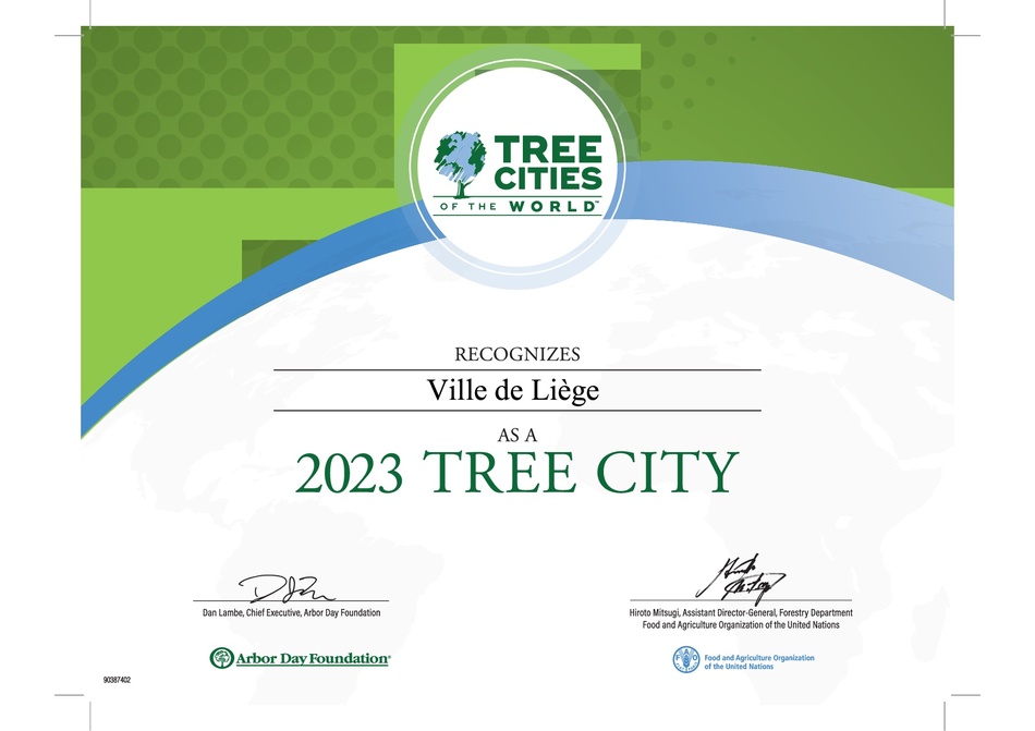 certificat tree cities