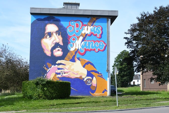 Hommage à Baris Manço par Giuseppe Barillaro © Ville de Liège
