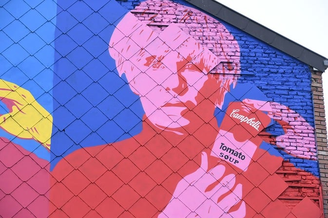 Paliss'art à la manière de Warhol © Urbanisme Ville de Liège