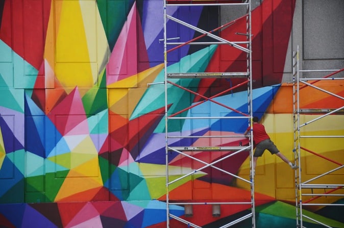 Crystal Flowers par Okuda © Ville de Liège