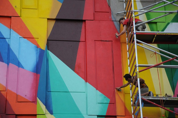 Crystal Flowers par Okuda © Ville de Liège