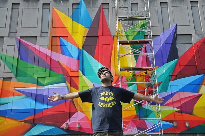 Crystal Flowers par Okuda © Ville de Liège