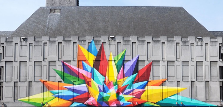 Crystal Flowers par Okuda © Ville de Liège