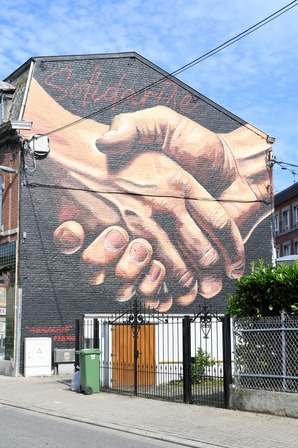 Solidarité par Pink Painter © Ville de Liège