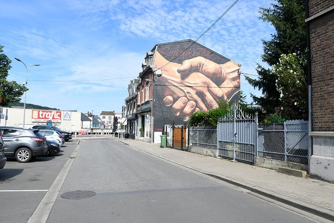 Solidarité par Pink Painter © Ville de Liège
