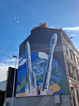 Ariane 6 et Véga-C par Spray Can Arts © Ville de Liège