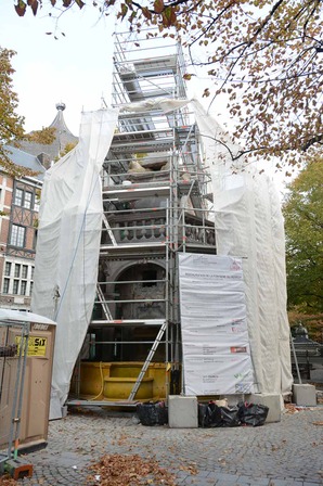 Restauration du Perron - 03.10.2018 © Ville de Liège (Urbanisme) J-P ERS