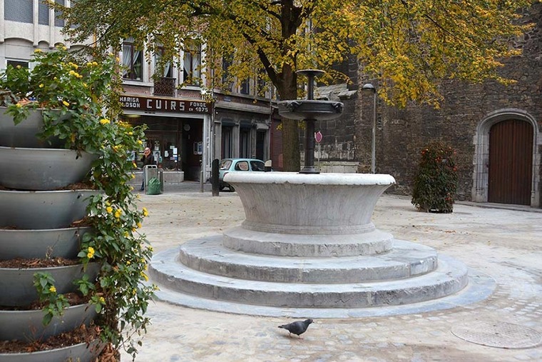 Fontaine place Saint-Denis © Ville de Liège : Jean-Pierre Ers