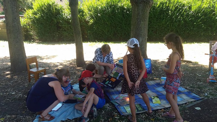 Bibliothèque de Thier-à-Liège: Lire dans les parcs - © Ville de Liège (Lecture publique)
