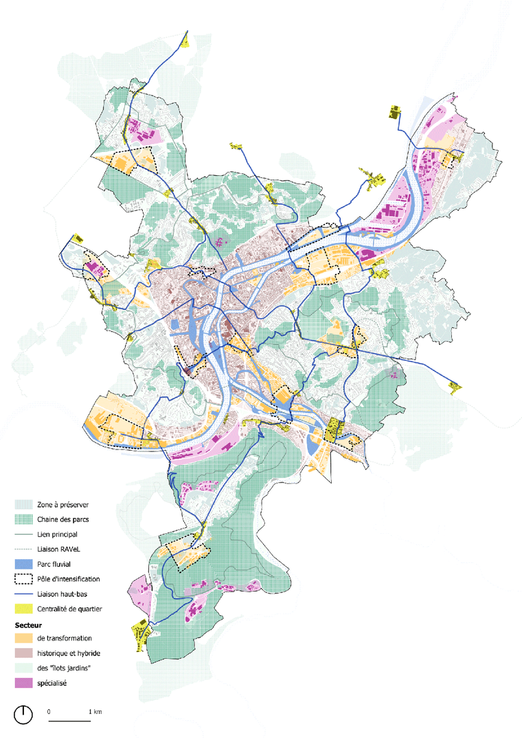 Une nouvelle structure territoriale, pour une ville plus polyvalente, confortable, durable et solidaire