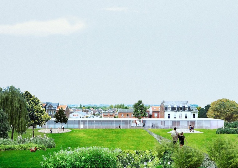 Vue du futur Pôle communal de Wandre
