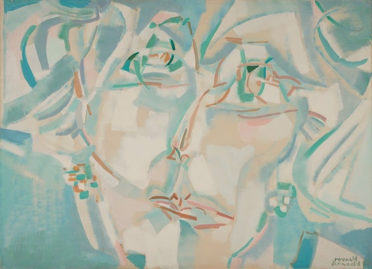Reynold Arnould, Alix de Rothschild, acrylique/herculène, 1960, Musée des Beaux-Arts de Caen  (Crédit photographique : Musée des Beaux-Arts de Caen - Patricia Touzard, Photographe)
