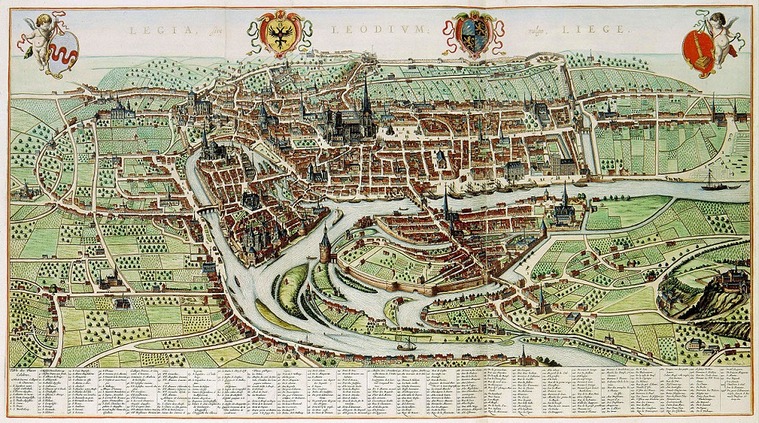 Liège, gravure de 1623 © Ville de Liège