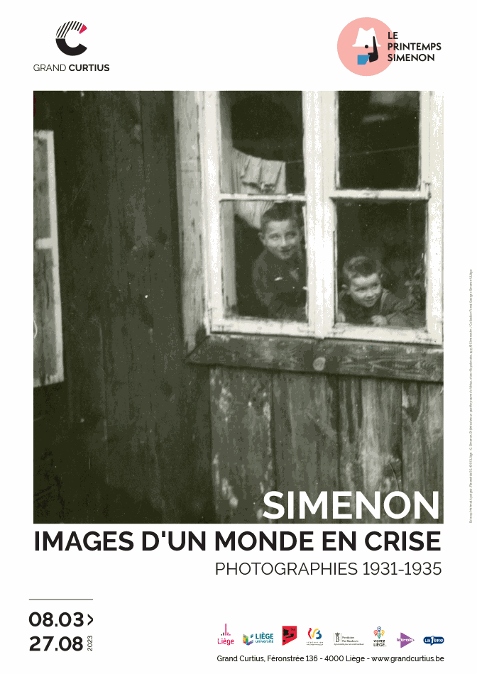 Visuel : G. Simenon, Enfants dans un quartier  pauvre de Vilnius, alors ville polonaise, Mars 1933  © Simenon.tm /  Collection Fonds Georges Simenon ULiège