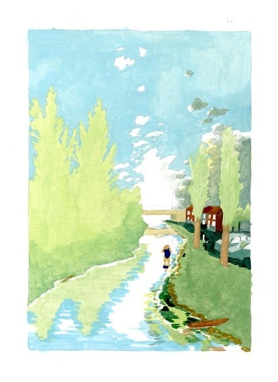 © Clara Lodewick, Moheeb sur le parking, pl.195, Dupuis, les Ondes Marcinelle, 2025  © Lodewick, Dupuis, 2025 - Fonds patrimoniaux - Archives de la Bande Dessinée